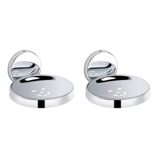 SmileCharm Stainless Steel Soap Dish (Pack of 2)