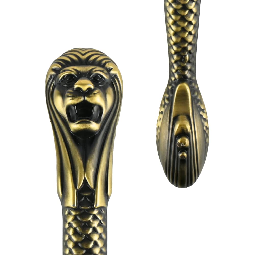 Harigario Lion Shape Main Door Handle Brass Finish" by Harigarian is "Royal LionKnob Aluminium Door Handle