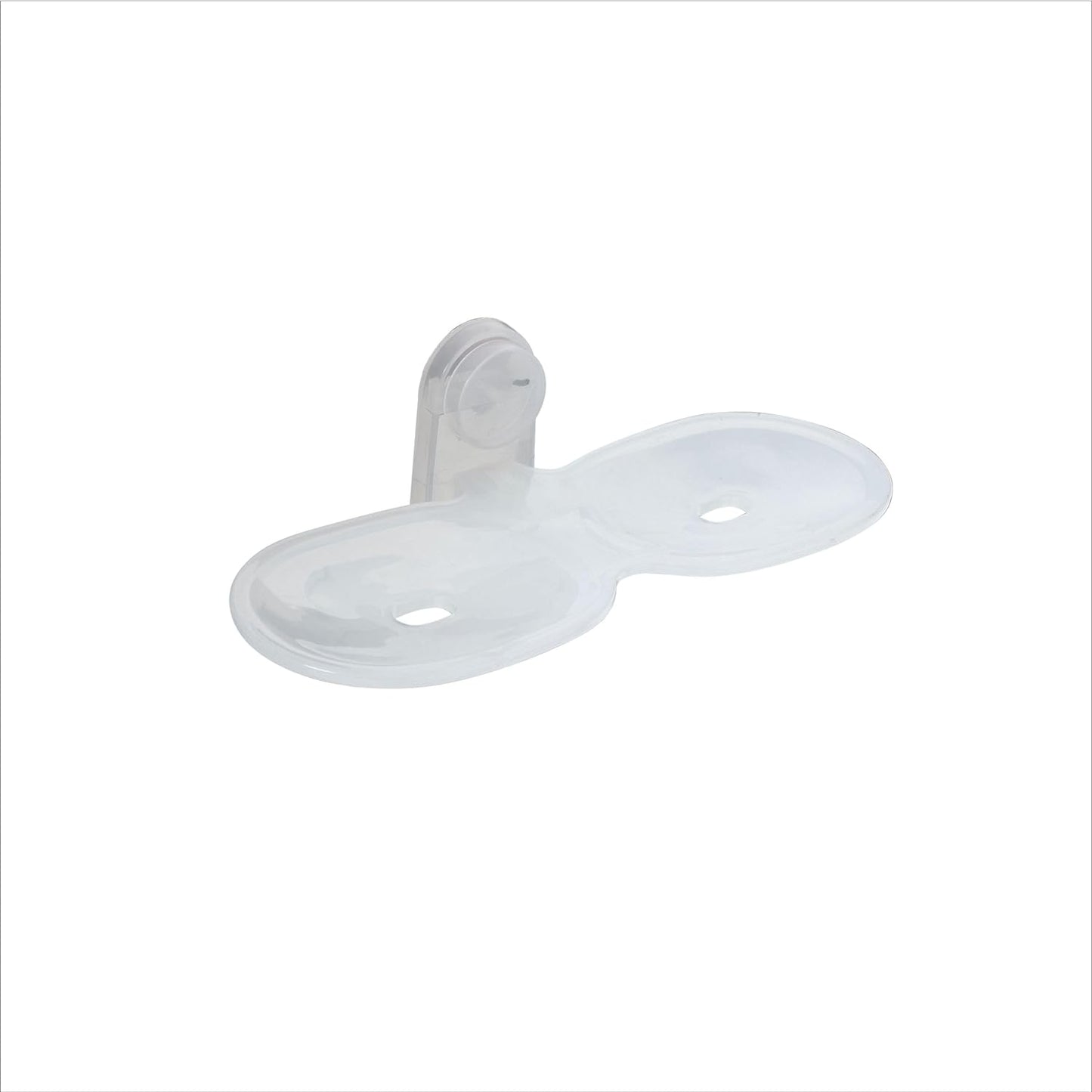 ABS Plastic Unbreakable Owel Shape Double Soap Dish Holder