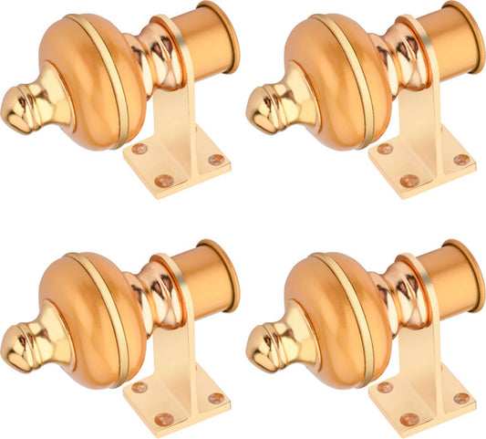 GoldenCraft Beige-Yellow Curtain Rod Bracket