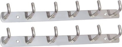 SilverArc Elegance 6 Pin Stainless Steel Hook Rail