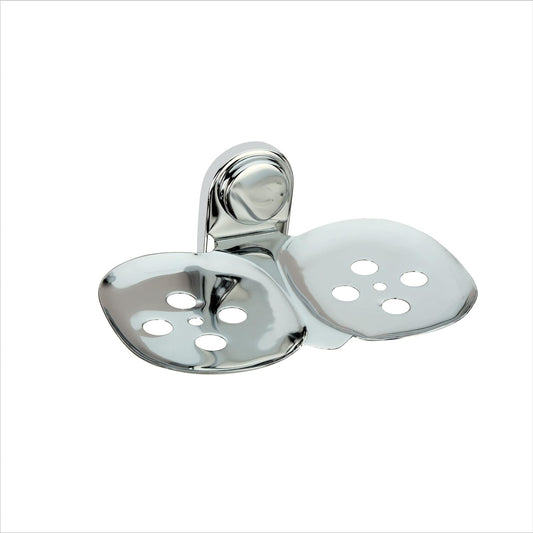 Stainless Steel Dual Oval Soap Dish - Pack of 1