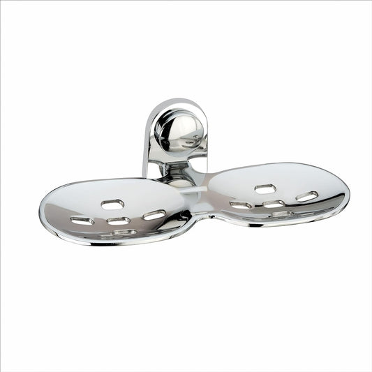 Stainless Steel Dual Oval Soap Holder for Bathroom