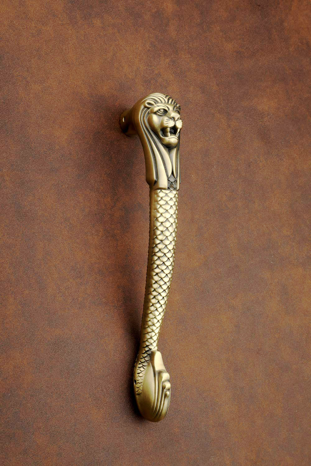 Harigario Lion Shape Main Door Handle Brass Finish" by Harigarian is "Royal LionKnob Aluminium Door Handle