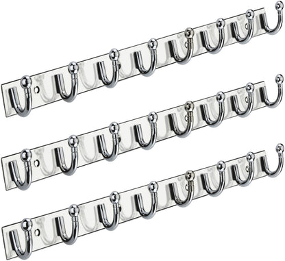 Point SoftEdge StainlessSilver Steel 8-Pin Hook Rail