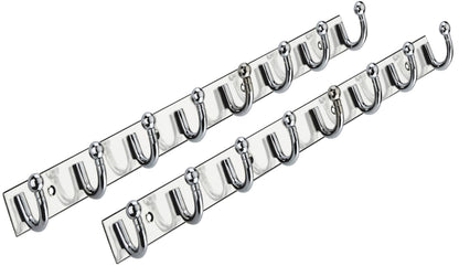 Point SoftEdge StainlessSilver Steel 8-Pin Hook Rail