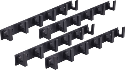 Extra Long Dark Black StainlessSteel Night Shine 6-Pin Hook Rail