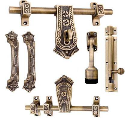 Maharaja Style Single Kit Full Fitting Set Zinc Door Handle