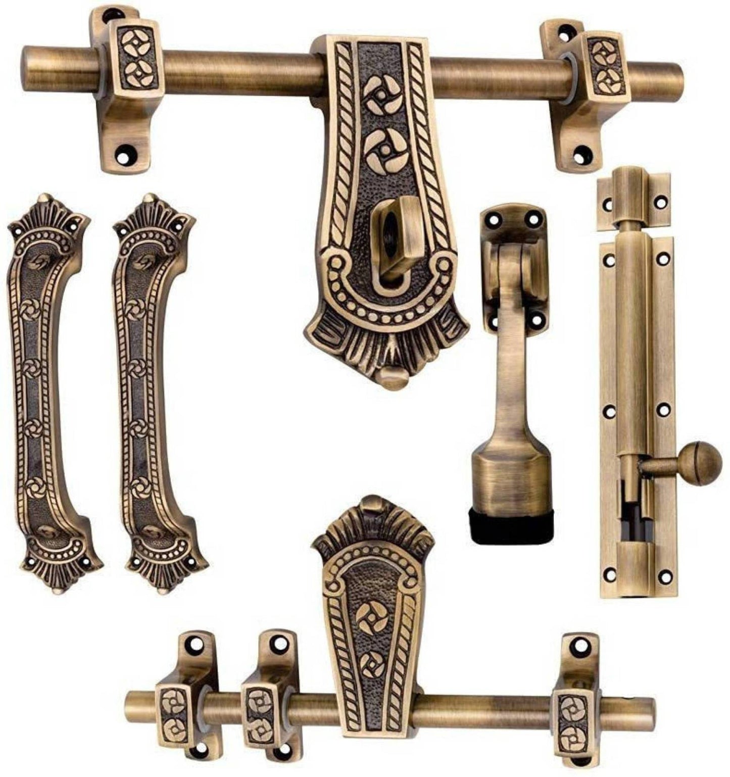 Maharaja Style Antique Elegance Door Handle with Accessory- Pack of 5